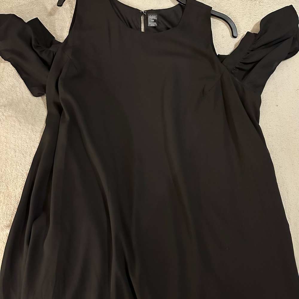 Cold shoulder dress.